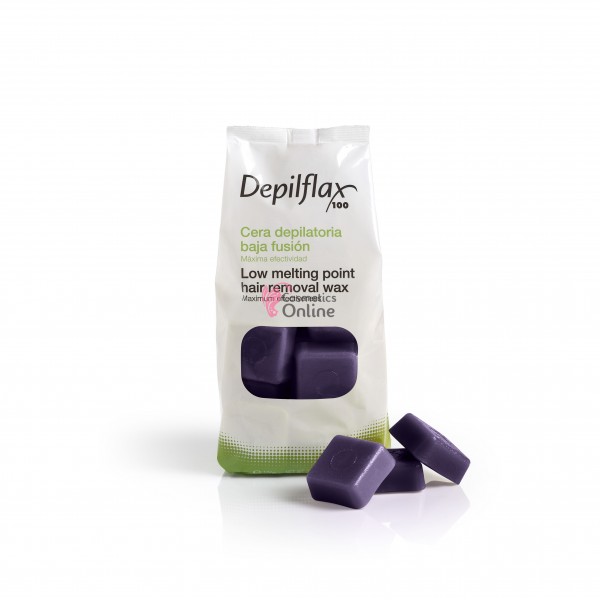 Ceara traditionala pentru epilat cu lavanda cuburi Depilflax Spania 1 kg, Cera Malva 5AB